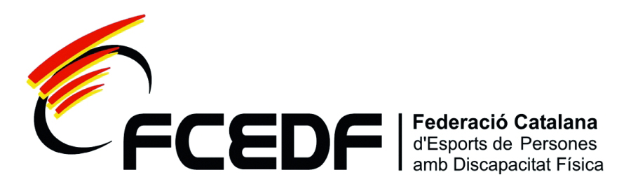 FCEDF Federació Catalana d’Esports de persones amb Discapacitat Física